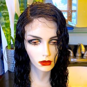 18 inch wave human hair wig